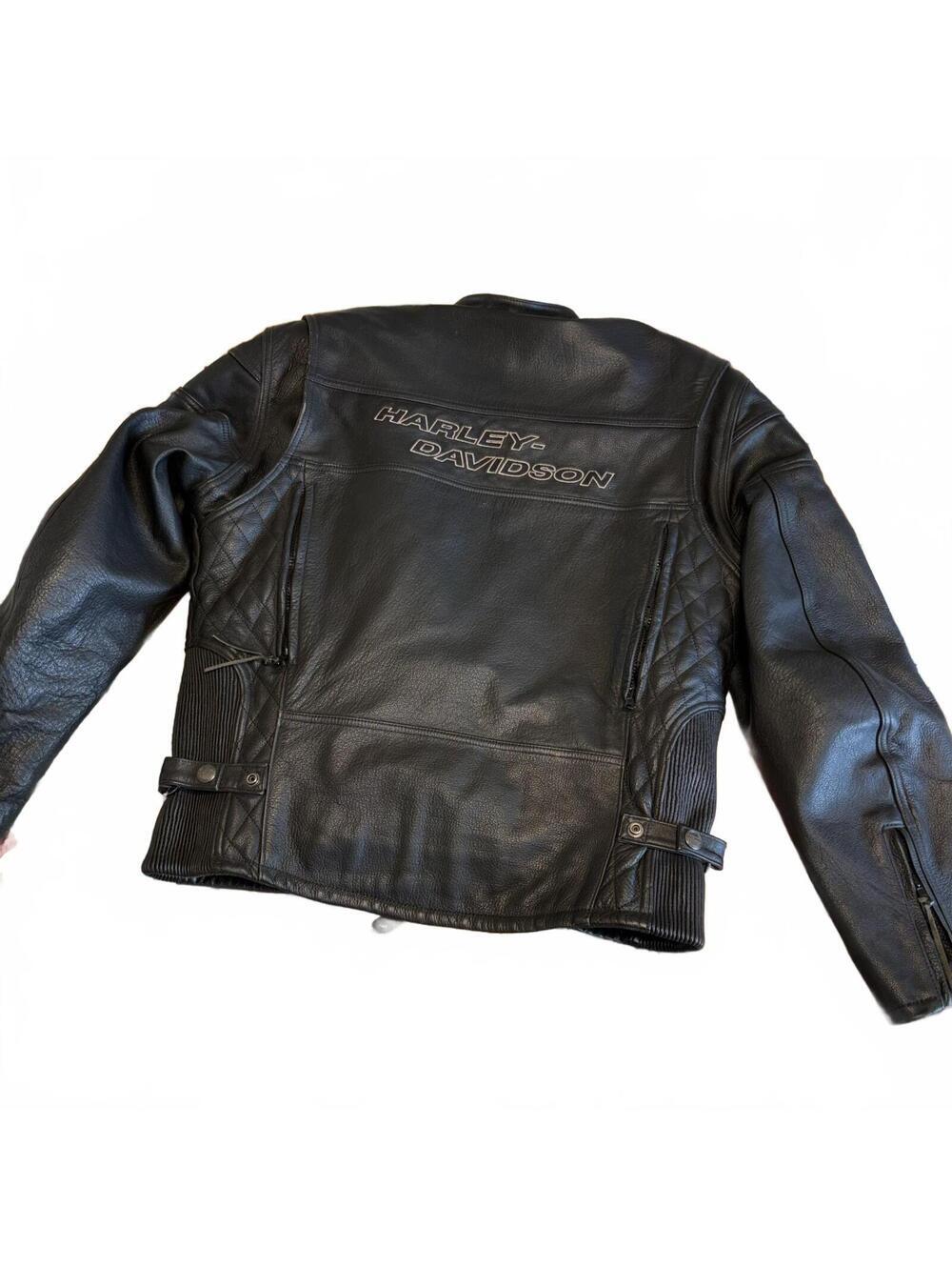 Harley-Davidson American Legend 90s Mens L Quilted Leather Motorcycle Jacket - Picture 1 of 9